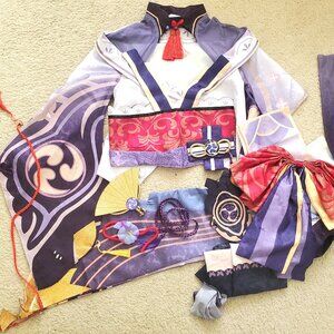 Genshin Impact Raiden Shogun Ei Cosplay Womens Small